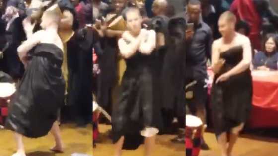 Video of white man displaying 'adowa' dance moves in video wows many Ghanaians