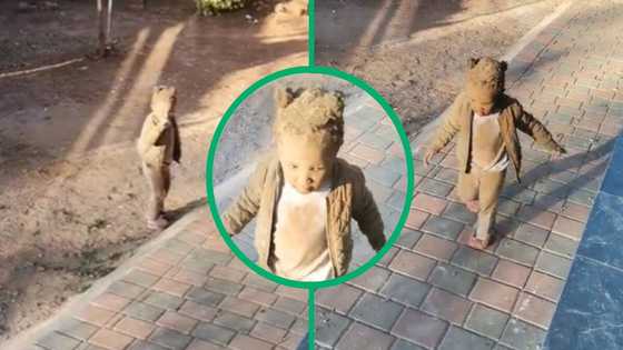 TikTok video shows little girl covered in dirt from head to toe; "She was doing illegal mining"