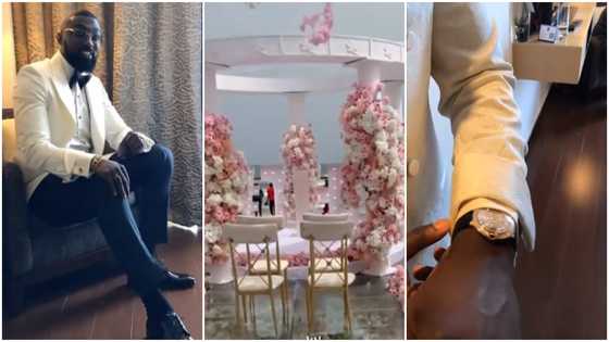 First video of groom drops as Empire Domus CEO Kojo Jones marries in lavish beachfront white wedding