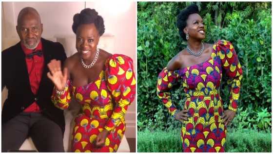 Hollywood actress Viola Davis stuns in beautiful African print dress at 2021 Golden Globes