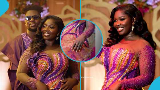 Felicia Osei goes with her simple wedding ring as she allegedly ties the knot