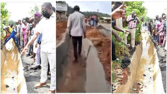 Nigerian man makes video about bad road in his area; government quickly intervenes