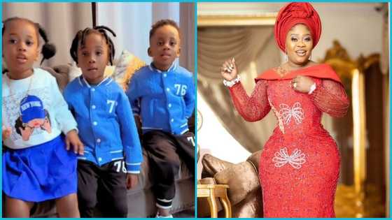 Obofour's wife celebrates 4th birthday of their triplets in the US, videos awe many