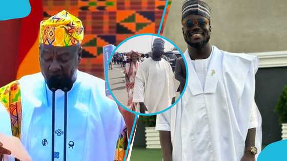 Stephen Appiah Dazzles in African Wear as He Arrives for John Mahama's Inauguration: Video