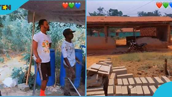 Ghanaian teachers volunteer as construction workers to build new school for their students
