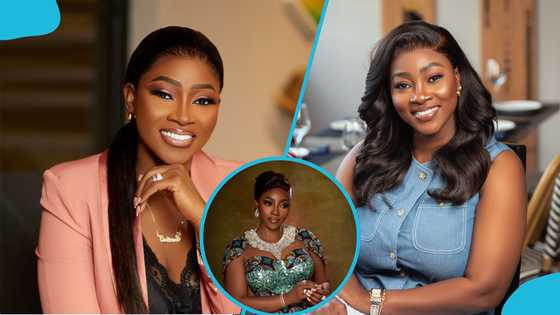 Cookie Tee turns heads in a glittering neckline African print gown at the 2025 GMB finale