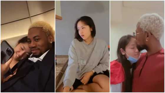 You complete me: Man shows off his new obroni girlfriend, "tensions" people online