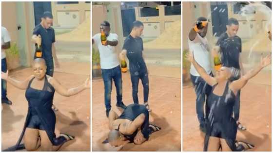 Video drops as Afia Schwar's twin sons pond her with expensive champagne on her birthday