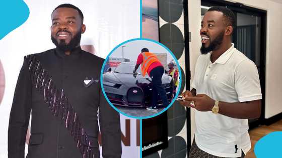 Richard Nii-Armah Quaye's Bugatti Chiron lands in Accra ahead of his 40th birthday