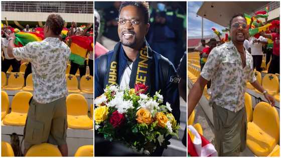 Patrice Evra: Ex Man Utd Captain spotted playing 'jama' with GH supporters in stadium, video warms many hearts