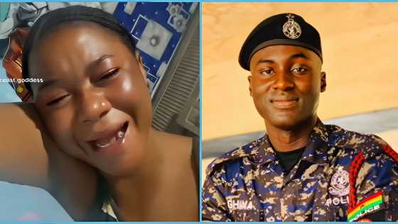 Bawku: Ghanaian lady mourns demise of police officer killed in Binduri, cries bitterly in video