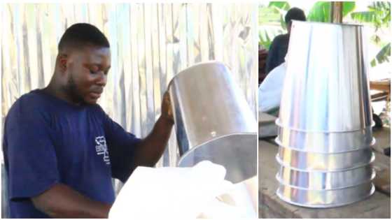 Mpasatia SHS: Past student turned artisan who makes GH¢3000 weekly opens up about his business in video