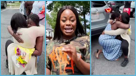 Ghanaian lady Nanelle Griselda meets mom for the first time in 21 years after her parents' travels