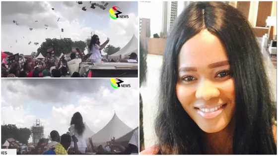 Ejura-Sekyedumase NDC MP aspirant shares money at party primaries, video angers Ghanaians