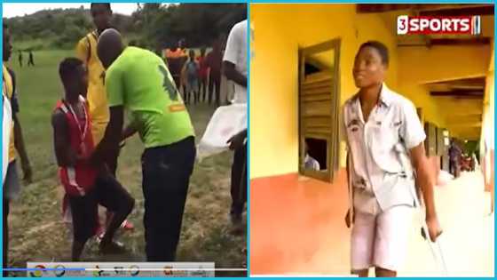 Meet Gilbert Ampiah, the physically challenged boy who is into high jumps