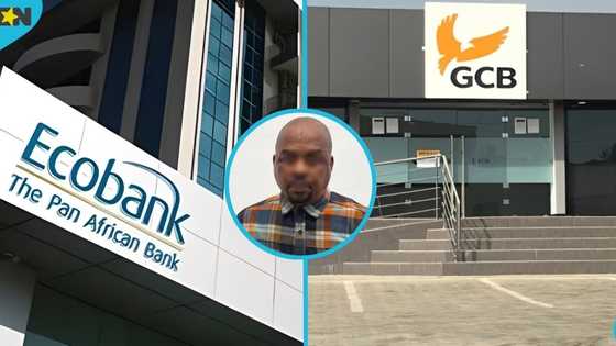 Labone GCB robbery attempt: Watch dramatic rambo-style video as Ghana Police capture suspect Okechukwu Maazi