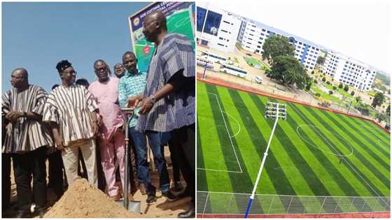 Vice-President Bawumia cuts sod for $2 million astroturf to be constructed in Tumu