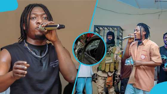 Kwesi Amewuga expresses gratitude to God after narrowly surviving accident, video trends