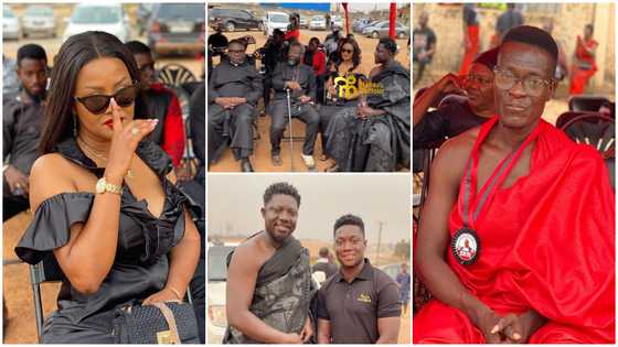 McBrown, Bill Asamoqah, other top Kumawood stars join movie director Asare Bediako to bury his mother (videos)