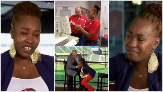 Woman ‘collapses’ in joy after boss gave her GHc1.5 million to get herself a house, raised salary by GHc84,000