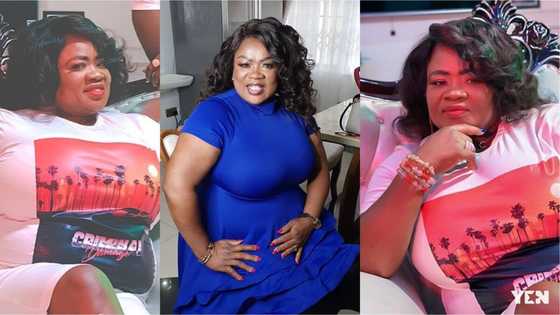 Old photos of Kumawood actress Mercy Asiedu as a young mother without her famous heavy bust pops up