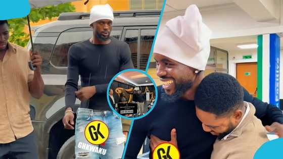 Black Sherif storms Guinness Ghana to receive GHC100k prize, reunites with classmate, video trends