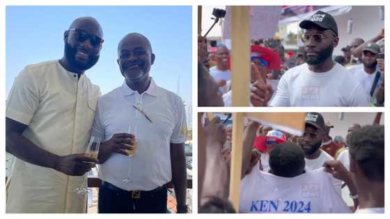 Kennedy Agyapong's son jubilates with NPP supporters after filing nominations, video warms hearts