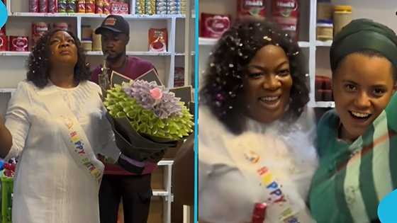 Ghanaian woman breaks down in tears as children surprise her on birthday