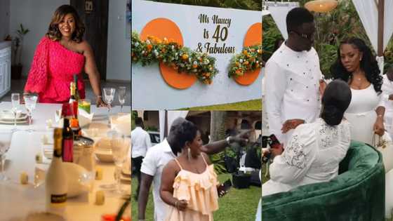 Nana Aba Anamoah, others storm Ms Nancy's lavish 40th birthday party; videos pop up