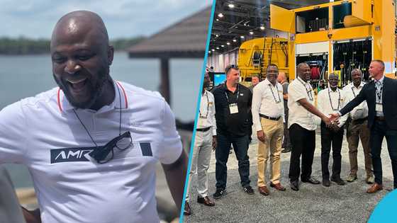 Ibrahim Mahama travels to Las Vegas for Mining Expo 2024, videos excite fans