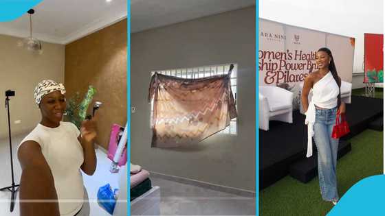 Gisela Amponsah buys curtains for GH¢10k as she furnishes home