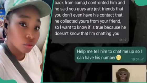 Chat leaks as suspicious girlfriend queries female corper who snapped with her man in camp