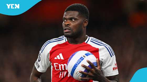 Thomas Partey trends as fans react to Arsenal’s UCL defeat to PSG