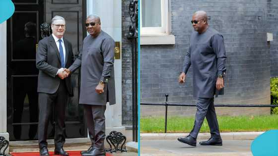 Weird moment as UK journalist shouts at Mahama & Keir Starmer in public, video sparks debate