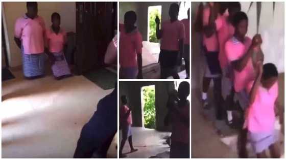 High school girls in trouble as teachers catch them in 'uncompleted' building in video