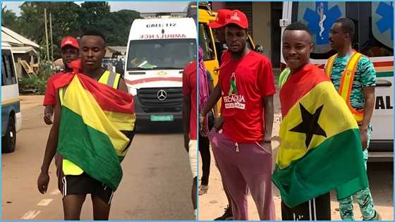 Techiman to Accra: Seidu Rafiwu delights over GH¢10,000 reward after completing walking marathon