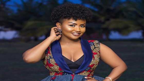'Pregnant' Nana Ama McBrown confuses fans with her flat tummy in latest photos