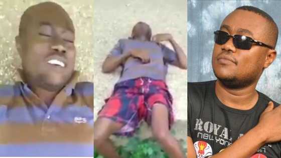 Video of music producer Sugar Tone, drunk to a stupor and lying by the roadside stirs sadness
