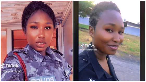 Pretty Ghanaian policewoman offers free advice to men on how to win over a lady