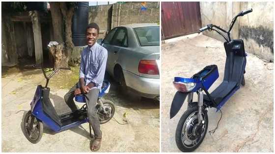 Talented graduate builds bike that runs only on electricity; stunning photos pop up
