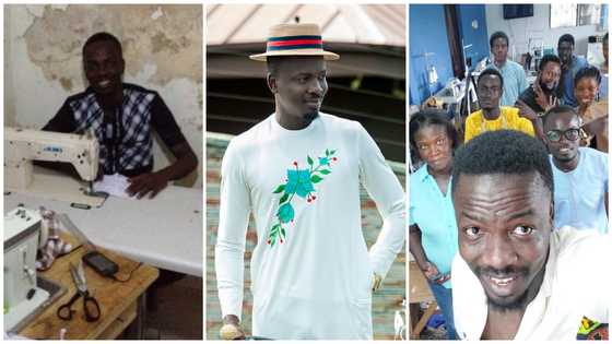 GH man who learned to sew after NSS now a boss with 10 workers sewing for celebrities