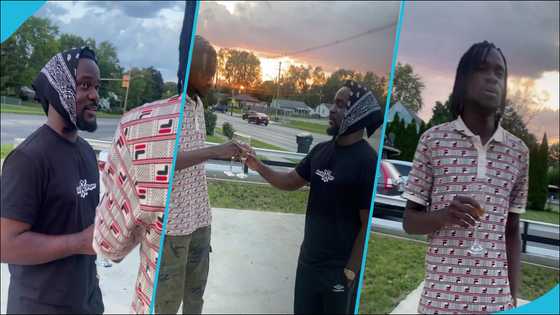 Sarkodie hangs out with SkinnyMan in the US, hilarious video cracks ribs
