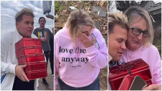 Man gives stranger Ghc154k to build house & Ghc930k for her family, she cries in viral video