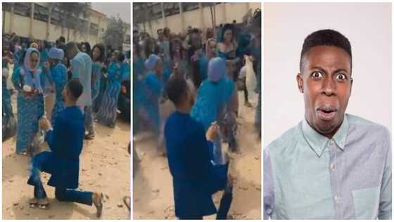 Lady ignores boyfriend kneeling to dance with her friends as he proposed in video