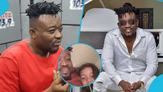 Artiste manager Bullet's beautiful obroni daughter captivates Ghanaians with her flawless beauty