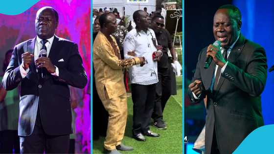 Elder Mireku loses 105-year-old dad, Jack Alolome, others console him at 1 week service