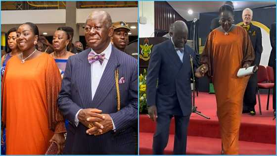 Asantehene: KNUST celebrates Otumfuo, storms musical event with Lady Julia in video