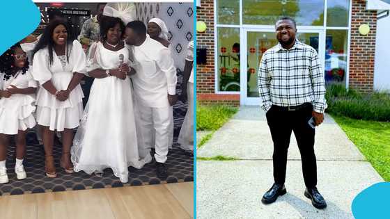 Ghanaian man abroad returns home to surprise his mum, emotional reunion melts hearts