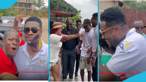 Asamoah Gyan receives fan love after getting spotted on the streets of Kumasi