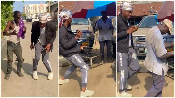 Man makes roadside food seller and mechanic happy, plays music, invites them to dance on the street